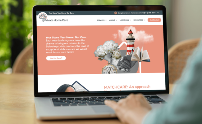 PHC website after
